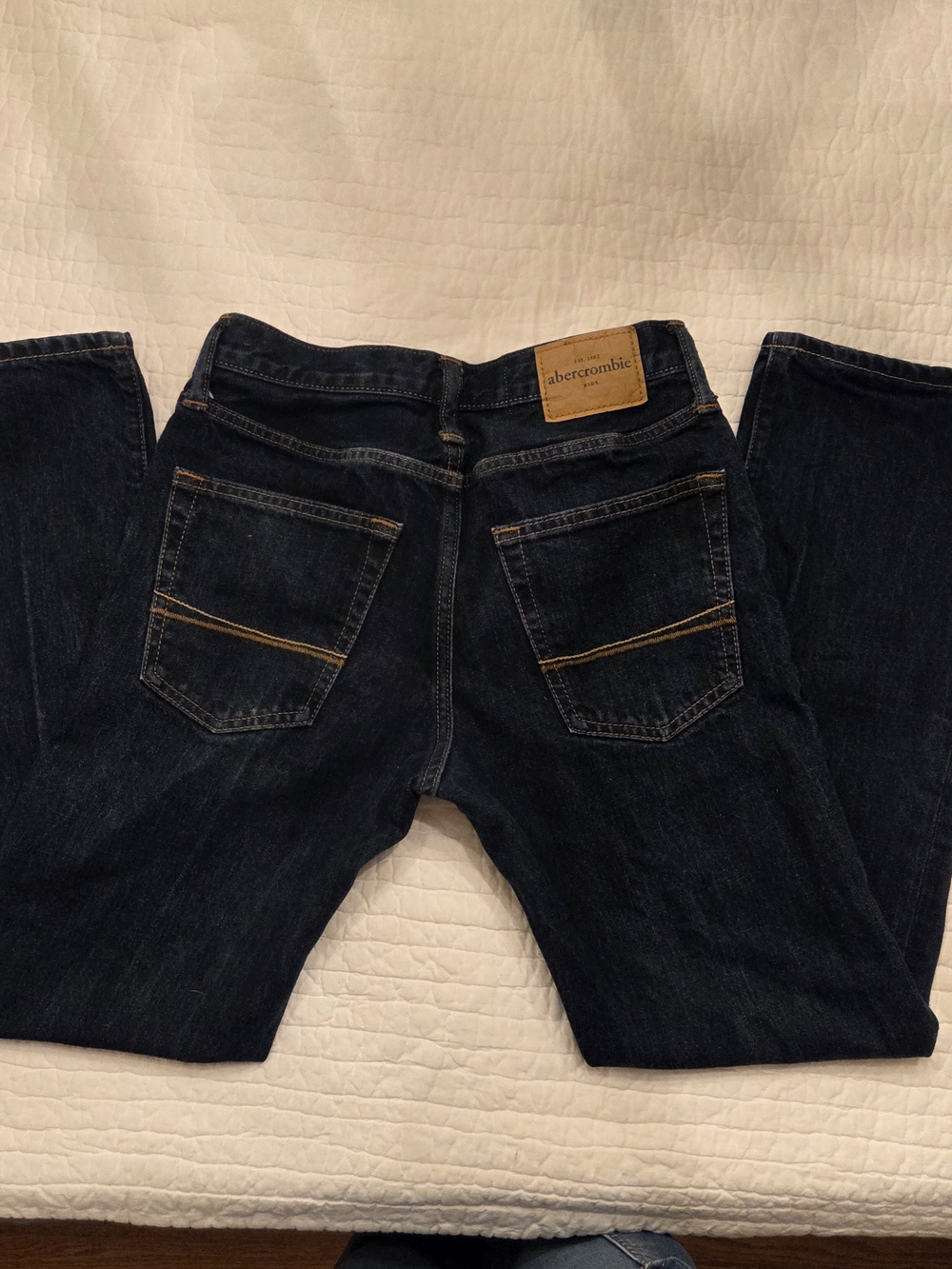 Abercrombie Kids Est 1892 Dark Indigo Straight Jeans Size 14